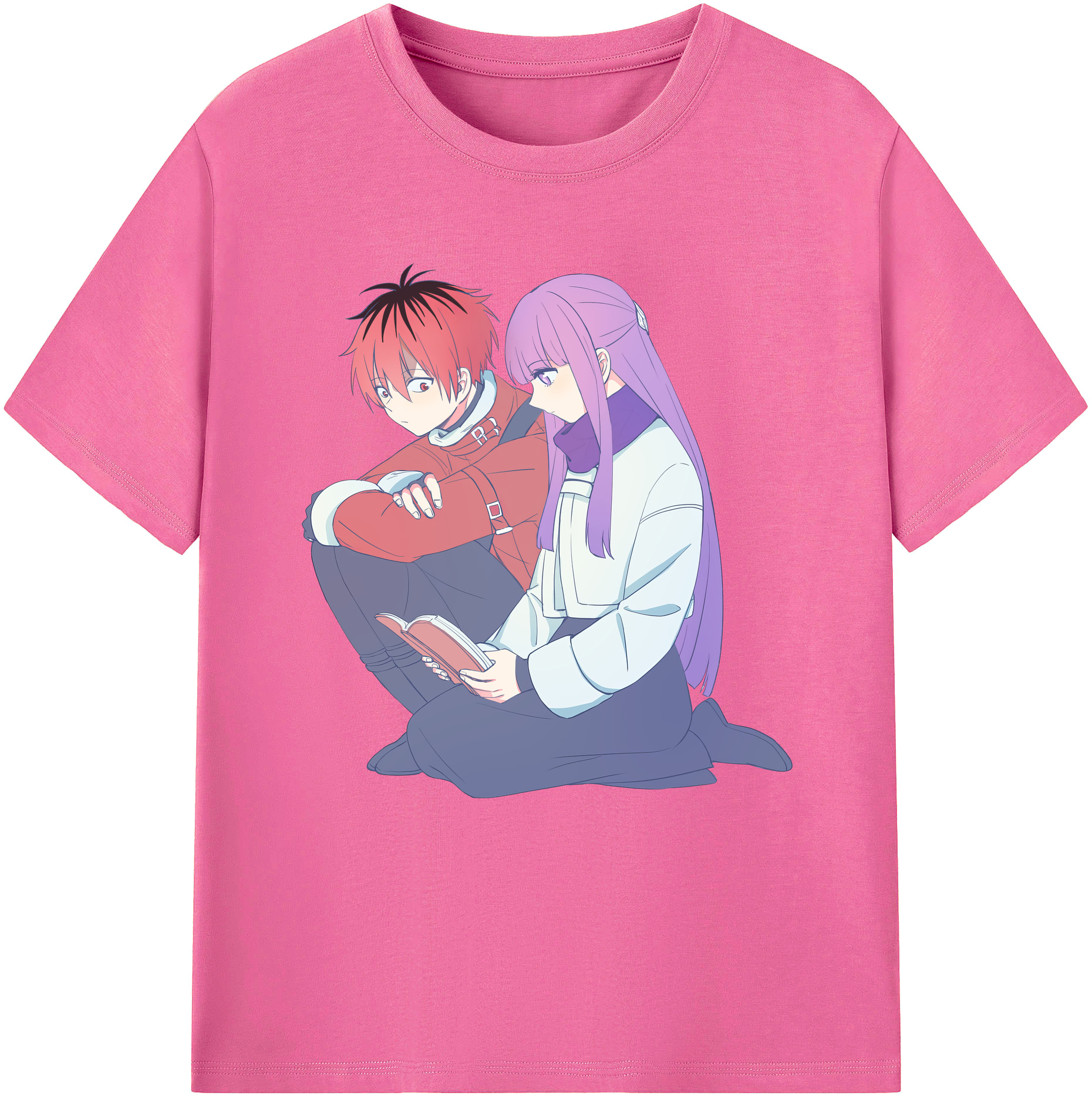 （画像用） 葬送のフリーレン Frieren レディースカジュアルプリントTシャツ（綿100％）